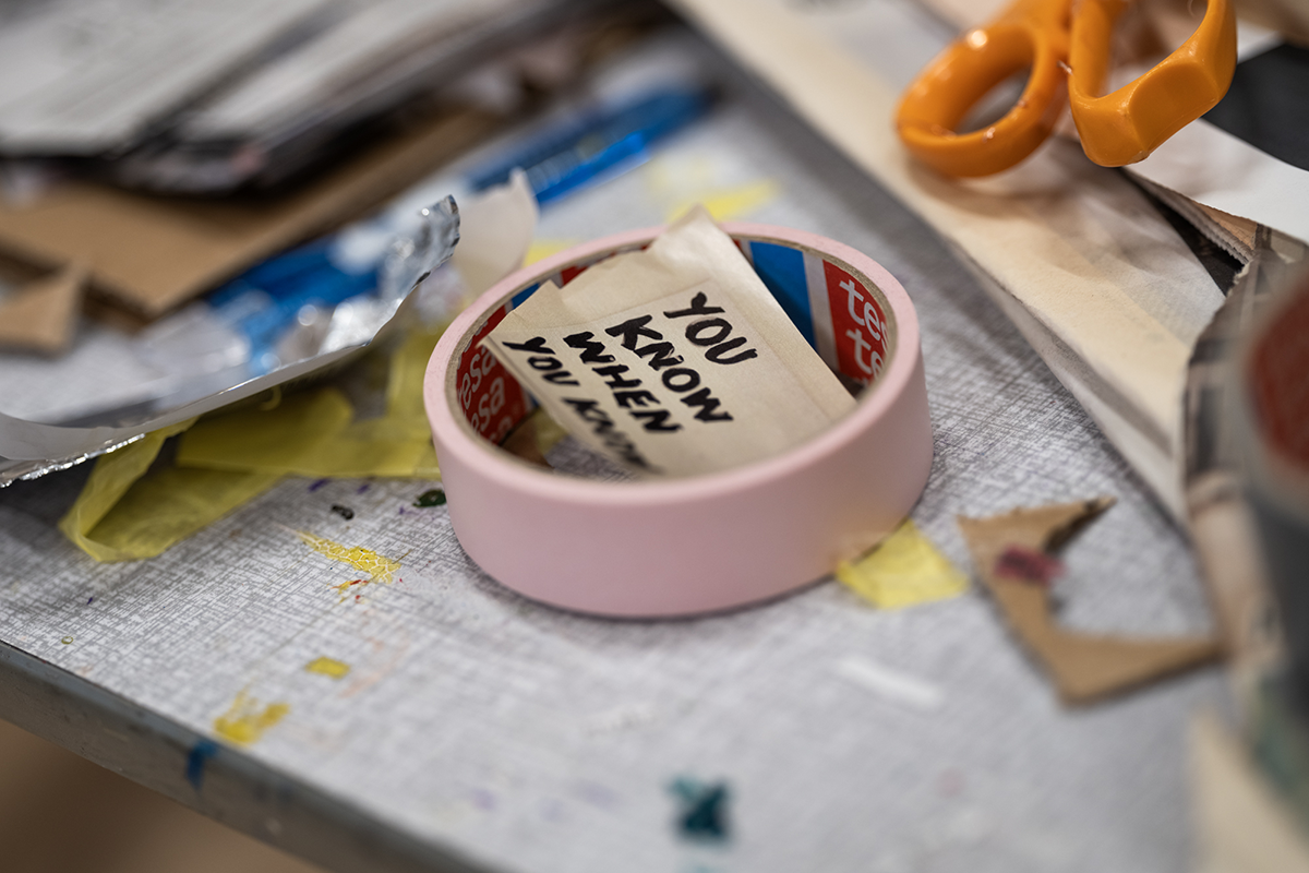 Mobilizing Citizenship workshop by Chire Regans and Loni Johnson, Things We Hold Sacred, autumn 2023. Photos: Helle Navratil / Kunsthall Stavanger